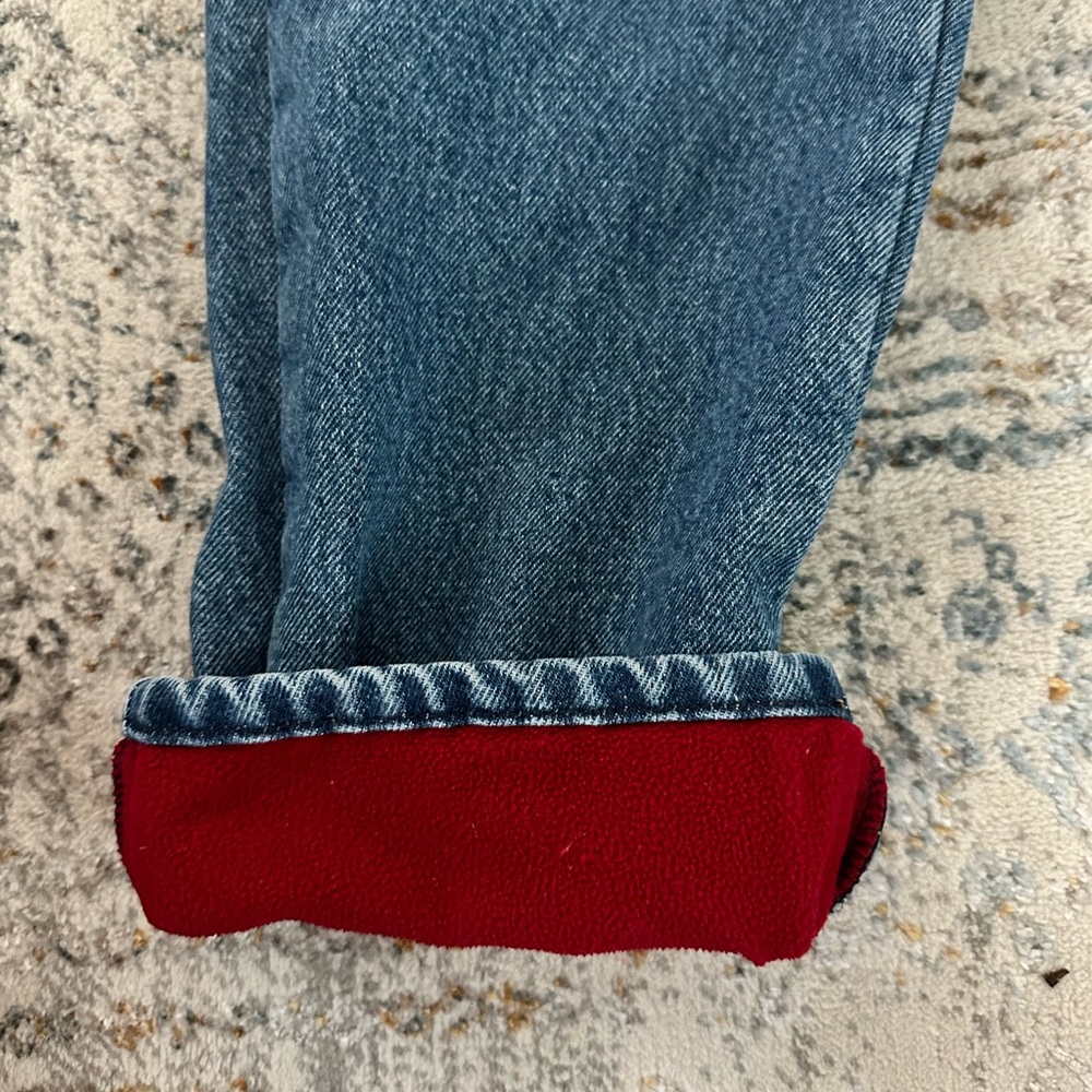 LL Bean original fit jeans with soft inside